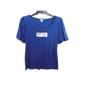 Old Navy Blouse Top Women's Size Medium 3/4 Sleeve Regular Fit Modal Blend